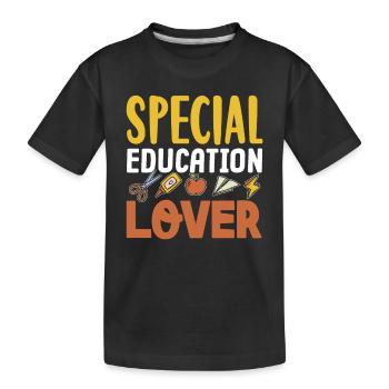 Amoureux de l’éducation spécialisée Enseignants en éducation spécialisée - T-shirt bio Premium Enfant - noir - Devant