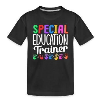 Formateur en éducation spécialisée Enseignant en éducation spécialisée - T-shirt bio Premium Enfant - noir - Devant