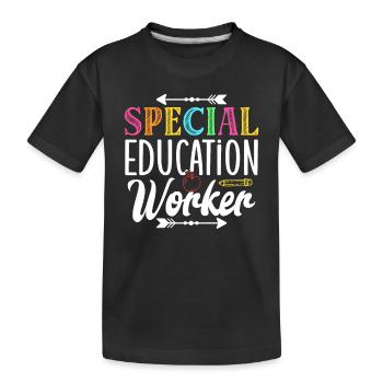 Travailleurs de l’éducation spécialisée Enseignants en éducation spécialisée - T-shirt bio Premium Enfant - noir - Devant