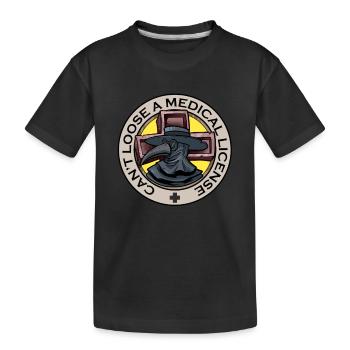 Seuchendoktor-Outfit Seuchendoktor-Maske Medikamente - Kinder Premium Bio T-Shirt - Schwarz - Vorne