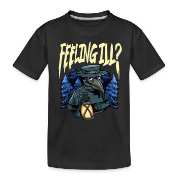 Seuchendoktor-Outfit Seuchendoktor-Maske Medikamente - Kinder Premium Bio T-Shirt - Schwarz - Vorne