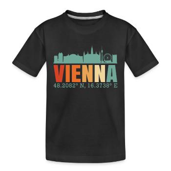 Vienne - T-shirt bio Premium Enfant - noir - Devant