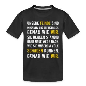 Funny Quotes Sarcastic Quotes Politics Quotes - Kids' Premium Organic T-Shirt - black - Front