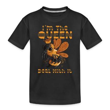 Apiculture Apiculteurs Rucher d’abeilles mellifères - T-shirt bio Premium Enfant - noir - Devant