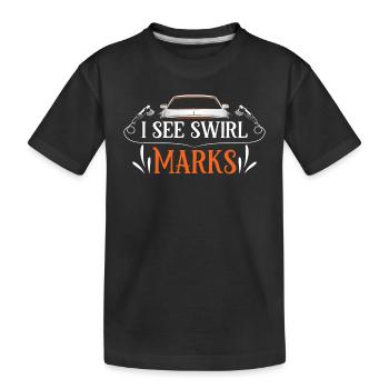 Mobile car preparation car preparation - Kids' Premium Organic T-Shirt - black - Front