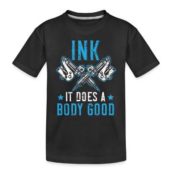 Assistant tatoueur Tatouage Tatouage Tatouage - T-shirt bio Premium Enfant - noir - Devant