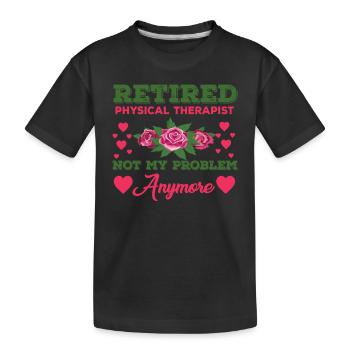 Pension de physiothérapeute retraité - T-shirt bio Premium Enfant - noir - Devant
