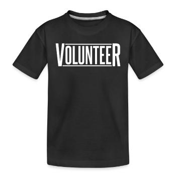 Voluntary Voluntary Volunteering - Kids' Premium Organic T-Shirt - black - Front