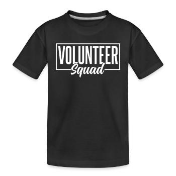Équipe de bénévoles Bénévole - T-shirt bio Premium Enfant - noir - Devant