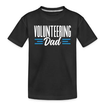Père bénévole Volontaire Profession bénévole - T-shirt bio Premium Enfant - noir - Devant
