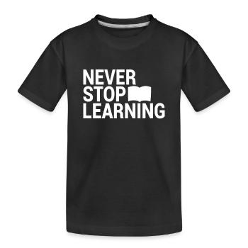 Apprendre à dire - T-shirt bio Premium Enfant - noir - Devant
