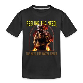 Ressentir le besoin Le besoin de vitesse de l’eau - T-shirt bio Premium Enfant - noir - Devant