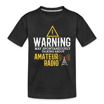 Amateur Radio Radio Funker Cadeau - T-shirt bio Premium Enfant - noir - Devant