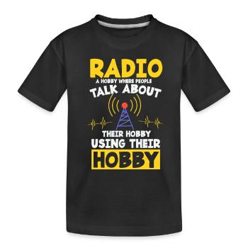 Amateur Radio Radio Funkter Cadeau - T-shirt bio Premium Enfant - noir - Devant