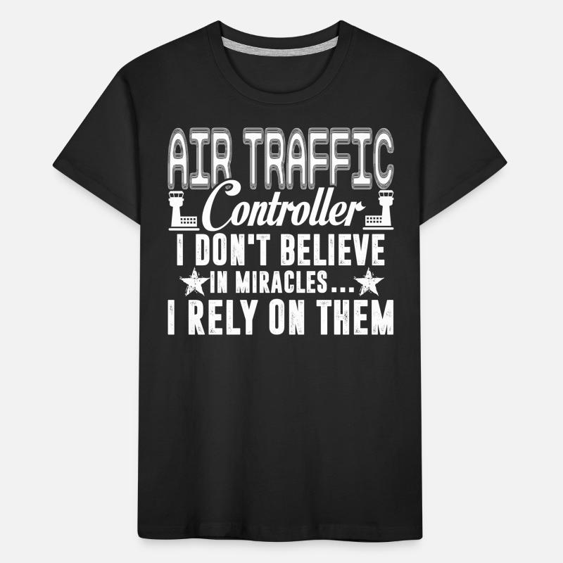 Air Traffic Controller Rely On Miracles Kids' Premium Organic T-Shirt