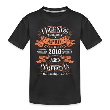 Years of excellence April 2010 Gift - Kids' Premium Organic T-Shirt - black - Front
