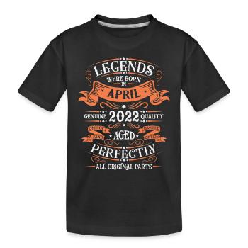 April 2022 | April 2022 Jubiläum 2022 - Kinder Premium Bio T-Shirt - Schwarz - Vorne