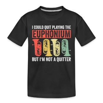 Euphonium Brasss Orchestra Design Für - Kinder Premium Bio T-Shirt - Schwarz - Vorne
