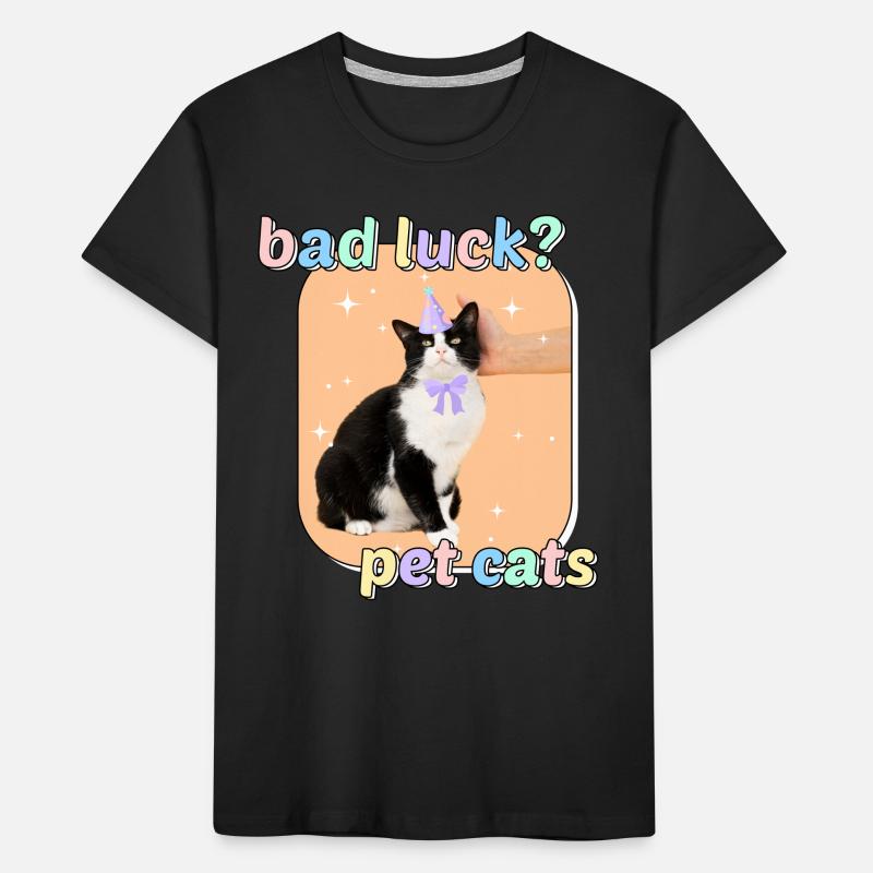 Cat Memes - Bad Luck Pet Cats Kids' Premium Organic T-Shirt