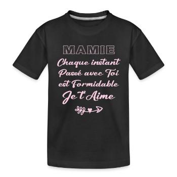 mamie - T-shirt bio Premium Enfant - noir - Devant