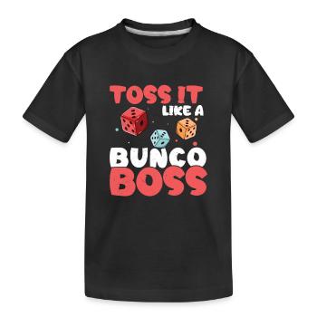 Cool Bunko Player Lancez-le comme un boss Bunco - T-shirt bio Premium Enfant - noir - Devant