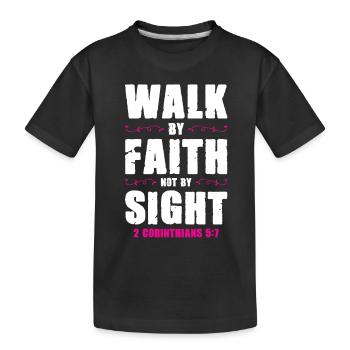 Bible Trust - Kids' Premium Organic T-Shirt - black - Front