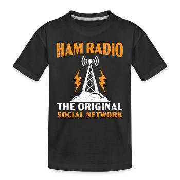 Ham Radio Le réseau social original Ham R - T-shirt bio Premium Enfant - noir - Devant
