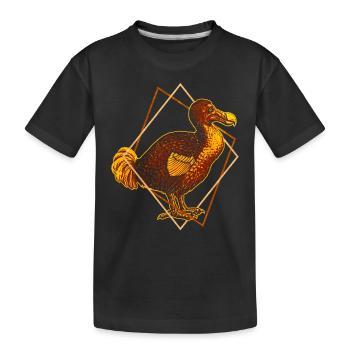 Dodo - An extinct flightless bird - Kids' Premium Organic T-Shirt - black - Front