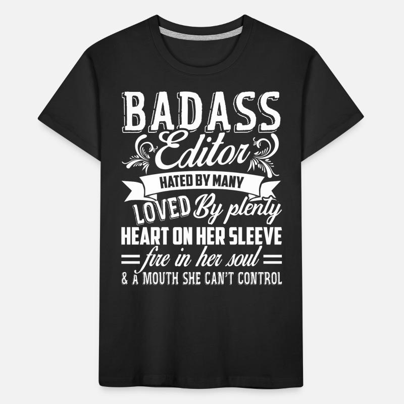 Editor Badass Editor Kids' Premium Organic T-Shirt