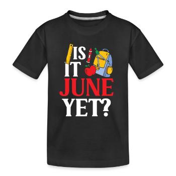C’est déjà juin Rentrée Rentrée Rentrée - T-shirt bio Premium Enfant - noir - Devant