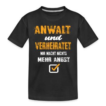 Anwalt - Kinder Premium Bio T-Shirt - Schwarz - Vorne