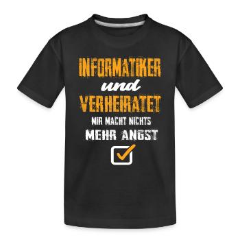 Informatiker - Kinder Premium Bio T-Shirt - Schwarz - Vorne