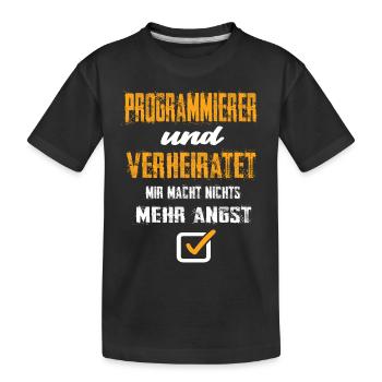Programmierer - Kinder Premium Bio T-Shirt - Schwarz - Vorne