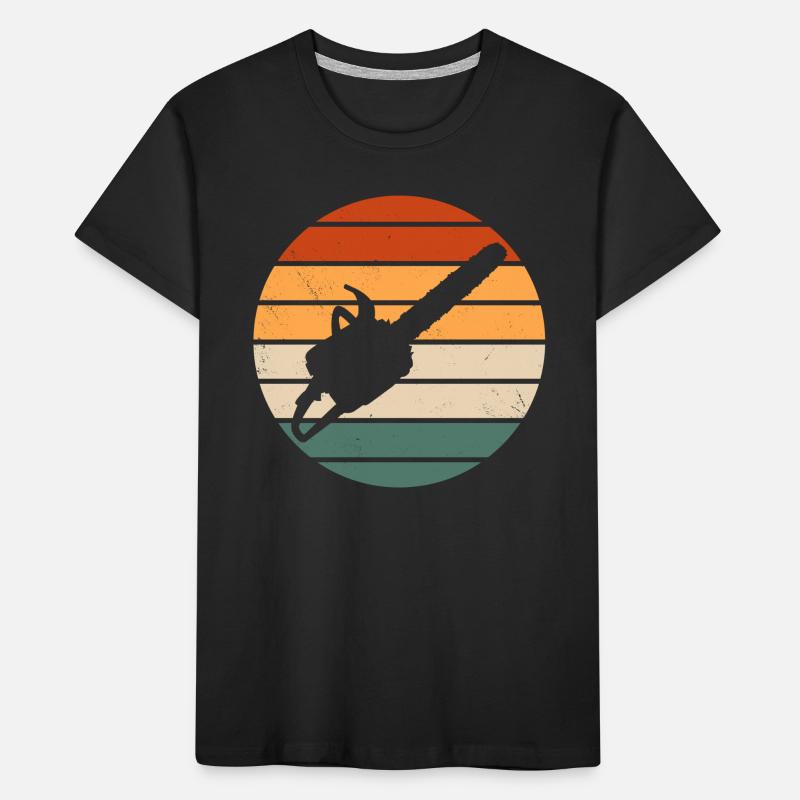Retro Chainsaw Kids' Premium Organic T-Shirt
