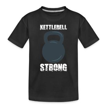 Bodybuilding Powerlifting Weightlifting Fitness - Kids' Premium Organic T-Shirt - black - Front
