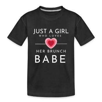 Babes Who Brunch Squat - T-shirt bio Premium Enfant - noir - Devant