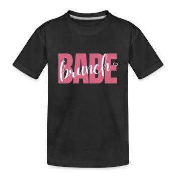 Babes Who Brunch Squat - T-shirt bio Premium Enfant - noir - Devant