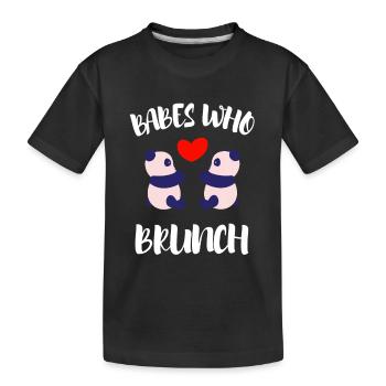Babes Who Brunch Squat - T-shirt bio Premium Enfant - noir - Devant