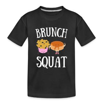 Babes Who Brunch Squat - T-shirt bio Premium Enfant - noir - Devant