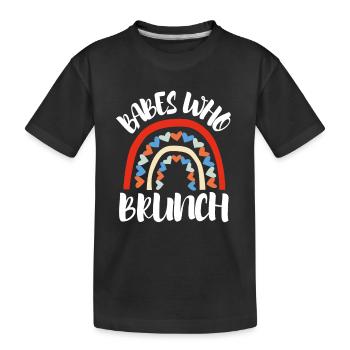 Babes Who Brunch Squat - T-shirt bio Premium Enfant - noir - Devant