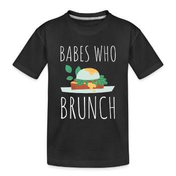Babes Who Brunch Squat - T-shirt bio Premium Enfant - noir - Devant