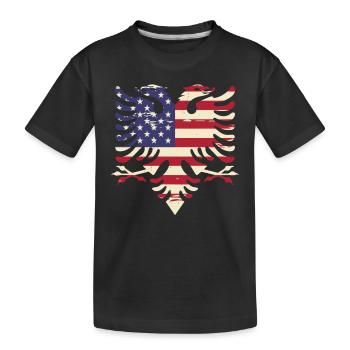 République d’Albanie Albanie Shqipëria Tirana Albanais - T-shirt bio Premium Enfant - noir - Devant