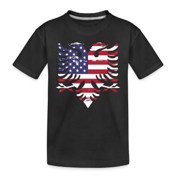 République d’Albanie Albanie Shqipëria Tirana Albanais - T-shirt bio Premium Enfant - noir - Devant