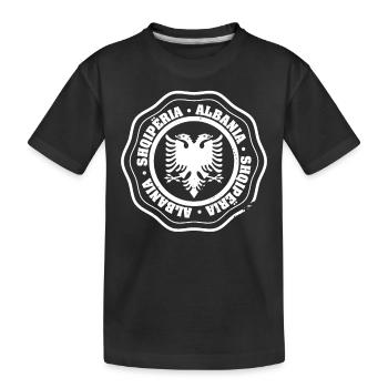 République d’Albanie Albanie Shqipëria Tirana Albanais - T-shirt bio Premium Enfant - noir - Devant