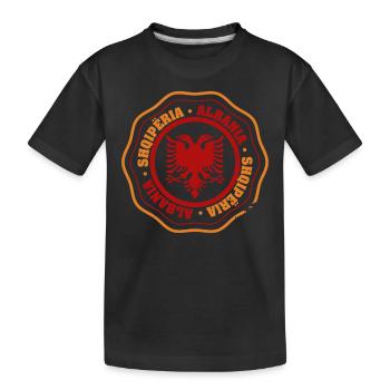 République d’Albanie Albanie Shqipëria Tirana Albanais - T-shirt bio Premium Enfant - noir - Devant