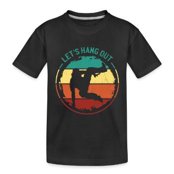 Parkour - Kids' Premium Organic T-Shirt - black - Front