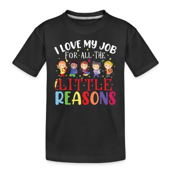Enseignant de la rentrée scolaire - T-shirt bio Premium Enfant - noir - Devant