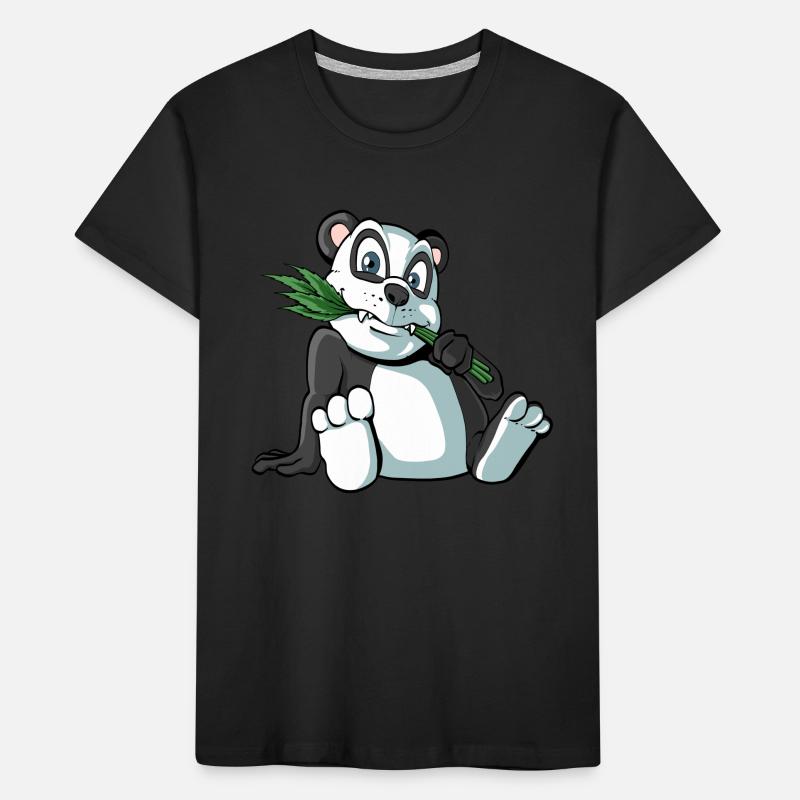 Mignon ours panda avec du bambou T-shirt bio Premium Enfant