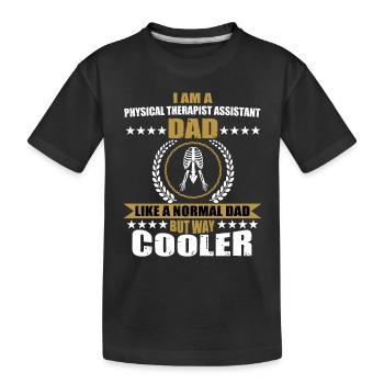 Assistante physiothérapeute Papa - T-shirt bio Premium Enfant - noir - Devant