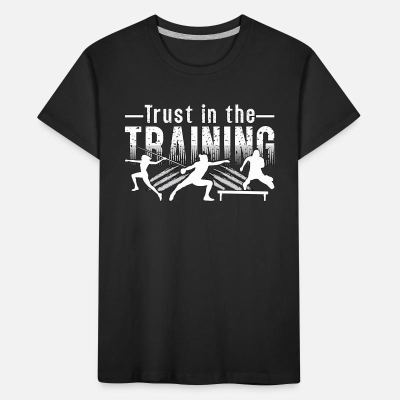 Athlétisme Confiance dans la course Training Runner T-shirt bio Premium Enfant